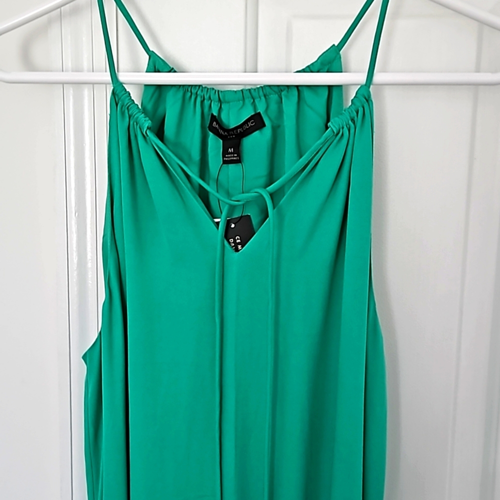 NWT BANANA REPUBLIC Green Sundress Size M